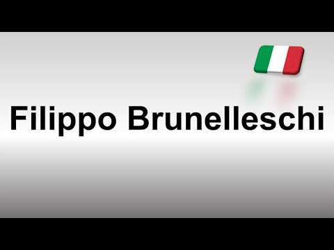 How to Pronounce Filippo Brunelleschi