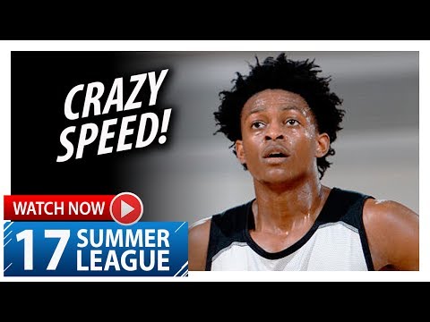 De'Aaron Fox Full Highlights vs Grizzlies (2017.07.09) Summer League - 17 Pts, 5 Reb