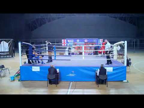 25 02 2022(80kg) RED Irakli Bulia VS BLUE Shalva Pirtskheliani Georgian Boxing Champion.Quarterfinal