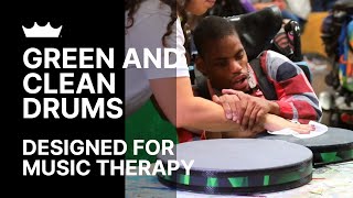 Green and Clean Drum Design for Music Therapy | Remo