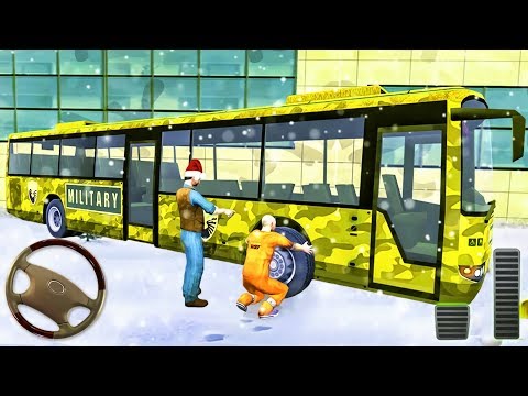 Army Coach Bus Parking Drive - Offroad Buses Driving Simulator | Android Gameplay