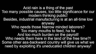Bad Religion-The State Of The End Of The Millennium Address Lyrics
