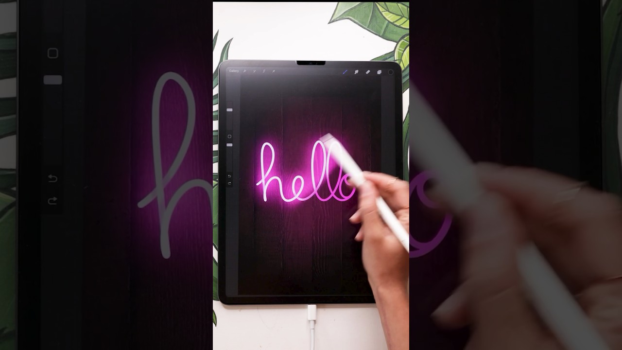 Custom neons? It's super easy! 😎 #procreate