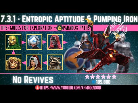 MCOC: Act 7.3.1 - Paradox, Entropic Aptitude, Quantum Immunity & Pumping Iron - Red Goblin - Guides