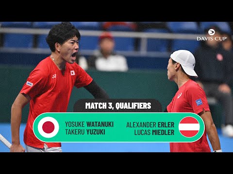 Watanuki/Yuzuki v Erler/Miedler | Japan v Austria | 2026 Davis Cup Qualifiers 1st Round Highlights