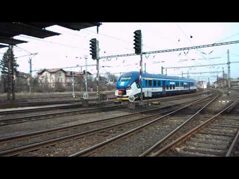 Příjezd vlaku Os 7056 (ČD 844.004) - Chomutov, 8. 4. 2013