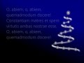 O, abiem - Oh Christmas Tree Sung in Latin 