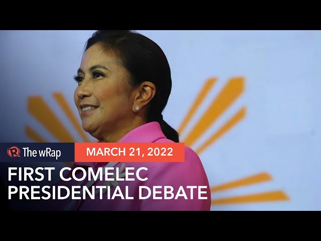 At Comelec debate, Robredo flexes why ‘best man for the job is a woman’