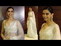 Deepika Padukone Looks In White Saree As She Attend Javed Akhtar 75th Birthday Bash Access Bollywood