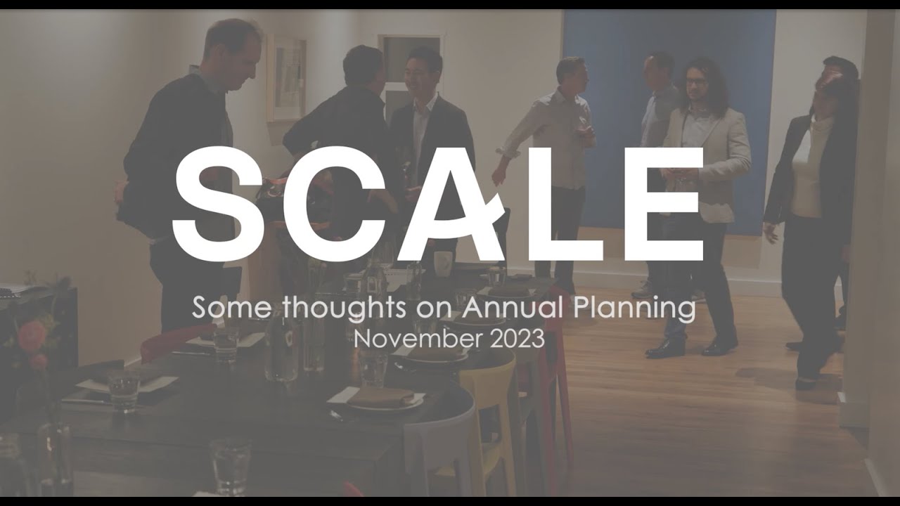 Some Thoughts on Annual Planning 2023