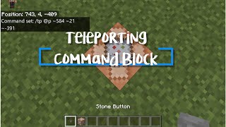 Teleport with a Command Block in Minecraft Education Edition (cc)