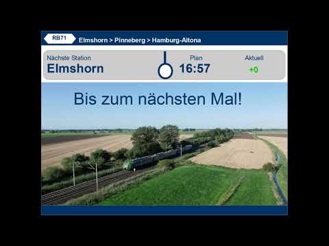 Ansagen Nordbahn RB71 Verstärkerzüge (Elmshorn - Altona)