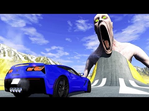 The Shy Guy Epic Escape From SCP 096 - Cars VS Giant Bulge With SCP - BeamNG Drive