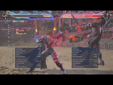 Tekken 8 season 2 Lars Max Damage Combo (Hard)