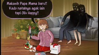 Download lagu Keluarga Baru Hadiah Natalku #HORORMISTERI | Kartun Animasi Natal Home Alone mp3