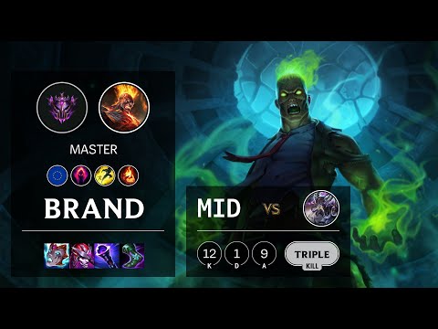 Brand Mid vs Kassadin - EUW Master Patch 10.23