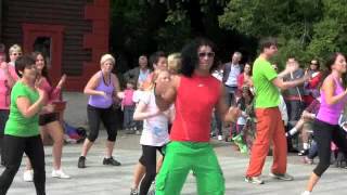 preview picture of video 'International Day at Brekkeparken, Skien , Norway We love Zumba with WFstyle!! - June 2012'