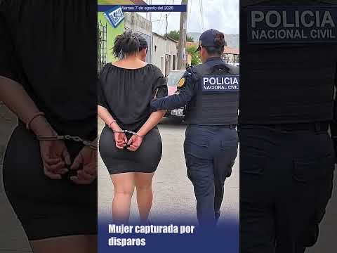 Mujer es capturada tras disparar a su esposo en Sansare, El Progreso