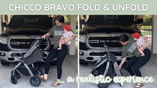 How to Fold Chicco Bravo Stroller | Chicco Bravo 3-in-1 Quick Fold Travel System