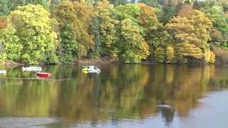 preview picture of video 'Autumn Boating Station Loch Faskally Pitlochry Highland Perthshire Scotland'
