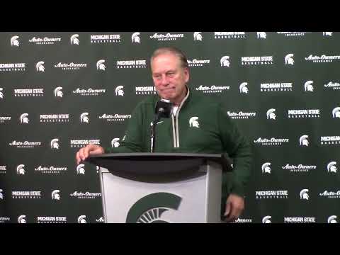 Michigan State coach Tom Izzo not pleased performance in 80-69 win over Colgate in the season opener