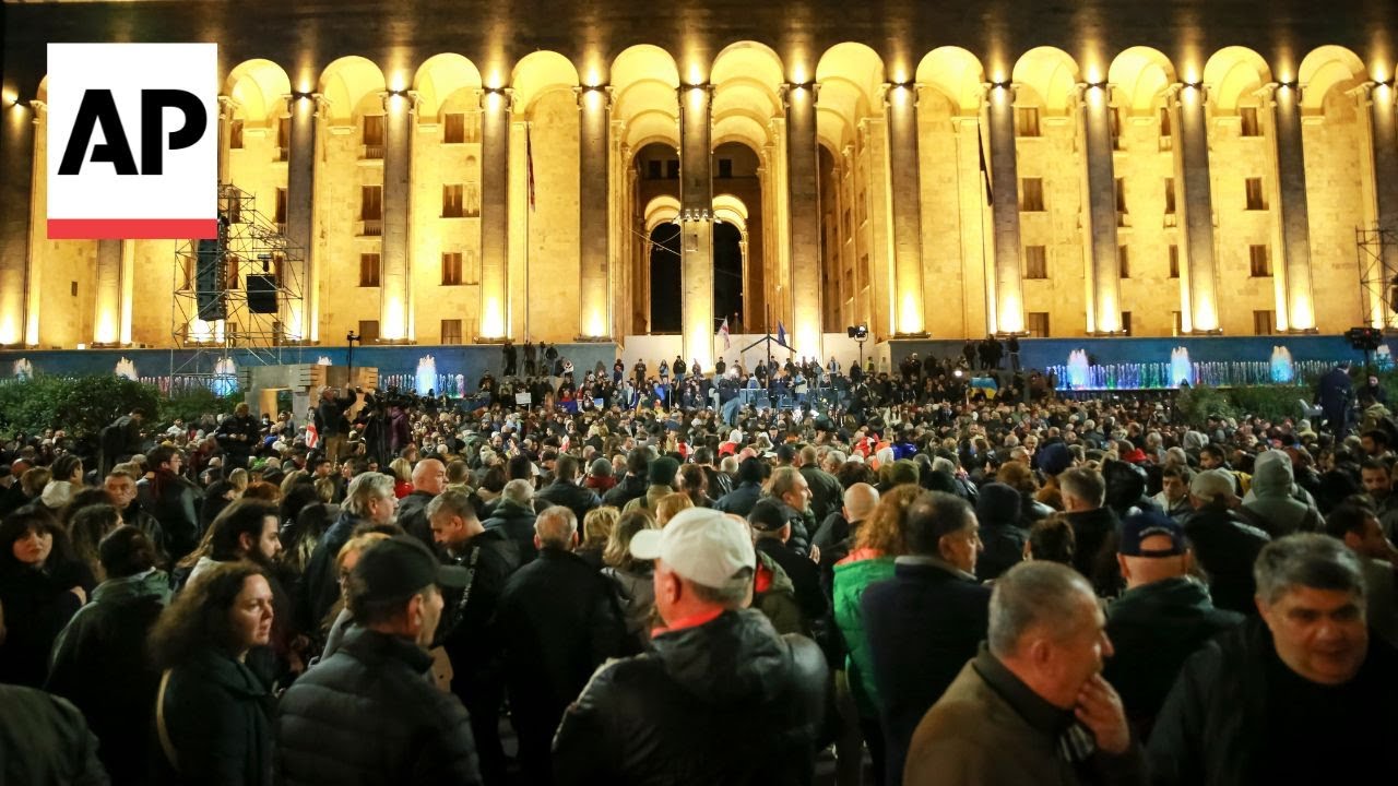 Tens of thousands rally in Georgia to denounce election they say was rigged | AP Explains