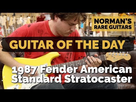 Guitar of the Day: 1987 Fender American Standard Stratocaster | Norman's Rare Guitars