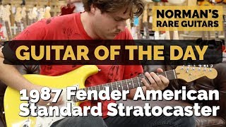 Video thumbnail for Guitar of the Day: 1987 Fender American Standard Stratocaster | Norman's Rare Guitars by Normans Rare Guitars