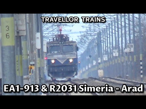 EA1-913 cu R2031 Simeria - Arad sosește în stația Arad