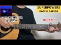 Superpowers Daniel Caesar Guitar Tutorial Easy Chords For Beginner No Capo