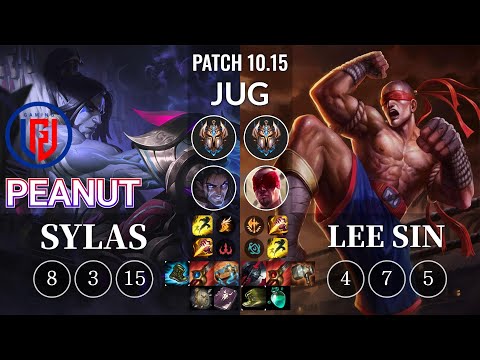 LGD Peanut Sylas vs Lee Sin Jungle - KR Patch 10.15
