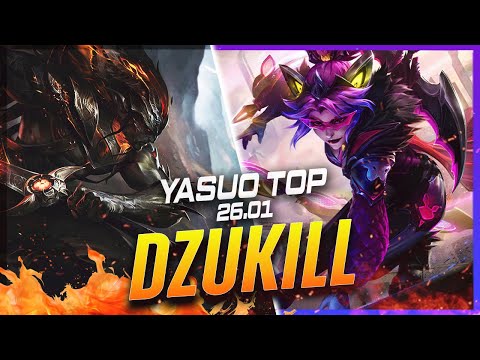 Dzukill - Yasuo vs Vayne TOP Patch 26.1 - Yasuo Gameplay