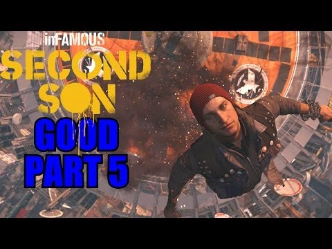 Infamous: Second Son Gameplay Walkthrough Part 5 PS4 Good Karma Review Playthrough