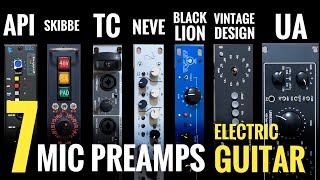 Video thumbnail for 7 Mic Preamps on Electric Guitar - API, UA, Rupert Neve etc! by Johan Segeborn