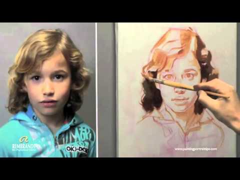 How to paint hair - portrait painting by Ben Lustenhouwer