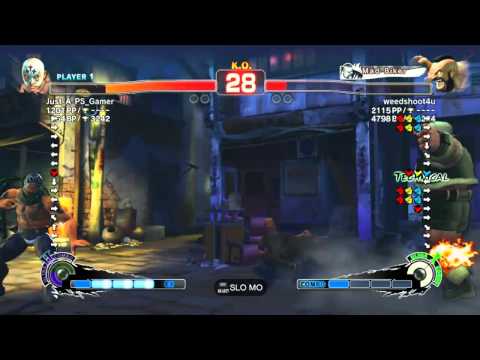 SSF4 AE 2012: Just_A_PS_Gamer (El Fuerte) vs weedshoot4u (Zangief)
