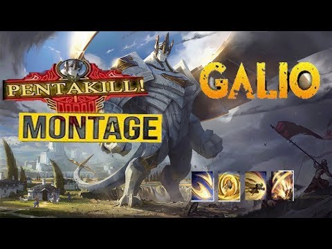 Galio 1v5 Pentakill Montage [LOL MHP GAMING]
