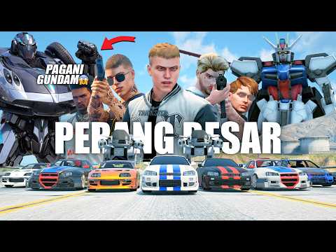 PERANG BESAR KITA SEMUA BERKUMPUL ! PENYERANGAN MARKAS UTAMA KELOMPOK MUSUH !! GTA 5 ROLEPLAY