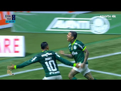 Gol de Dudu - Palmeiras 1 x 1 Flamengo | Brasileirão 2023 | SporTV 4K