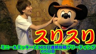 ミニー＆ミッキーと365日連続投稿グリーティング65日目〜スリスリ〜