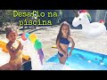 DESAFIO EM CIMA DA BOIA NA PISCINA CHALLENGE ON TOP OF THE BUOY IN THE SWIMMING POOL