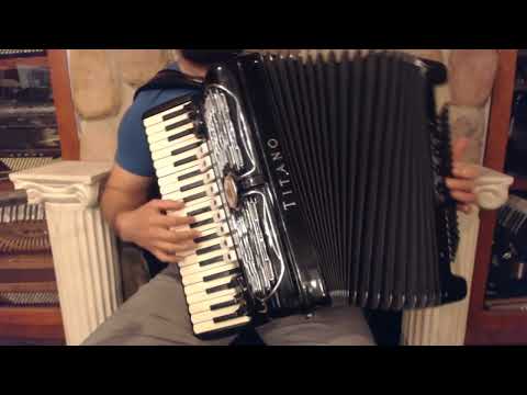 5615 - Black Titano Orchestra Piano Accordion LMMH 41 120 image 2