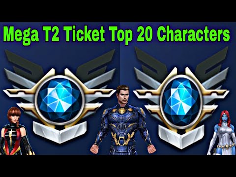 Mega T2 Ticket Guide 2022 And Top 20 Characters Rank For Mega T2 Ticket - Marvel Future Fight