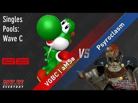 Genesis 6 - VGBC | aMSa (Yoshi) vs. Psyroclasm (Ganon) - SSBM - Singles Pools