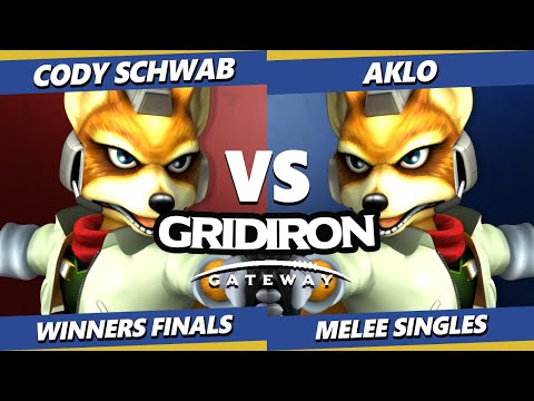 Gridiron Gateway 2024 WINNERS FINALS - Cody Schwab (Fox) Vs. Aklo (Fox) Smash Melee - SSBM