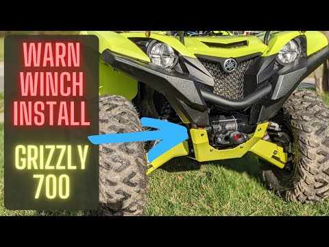 Warn Winch Install | Yamaha Grizzly 700 | Tips+Tricks | Correct mount plate!
