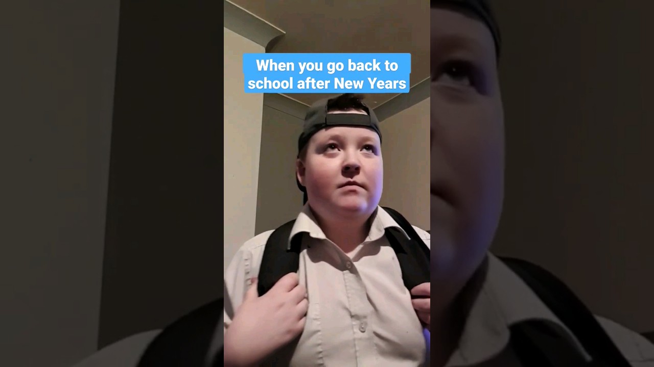 When you go back to school after New Years #shorts #viral #trending