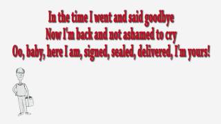 Stevie Wonder - Signed, Sealed, Delivered I'm Yours (Plus Lyrics) (1970) [HIGH QUALITY COVER]