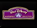 Walt Disney Masterpiece Collection 1995 Company Logo VHS Capture