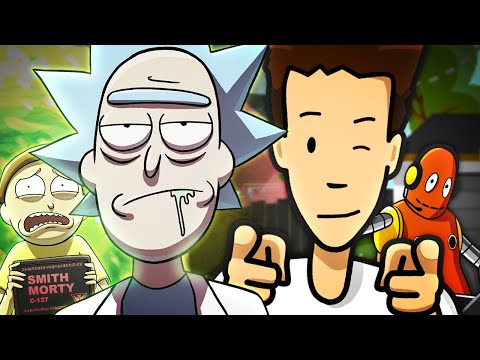 Rick and Morty vs Tim and Moby - Rap Battle! | Mr. Jay
